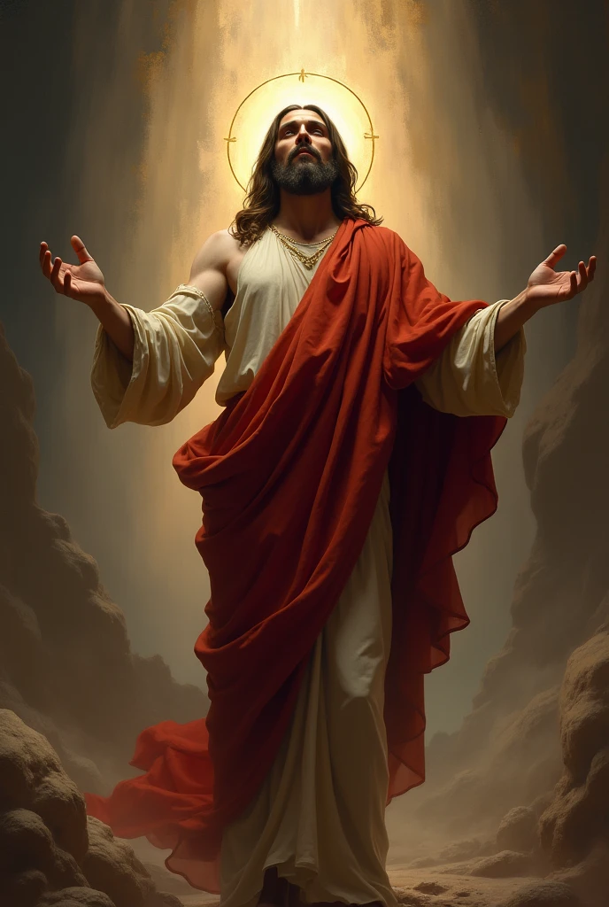 An image of Jesus Christ with it's armed