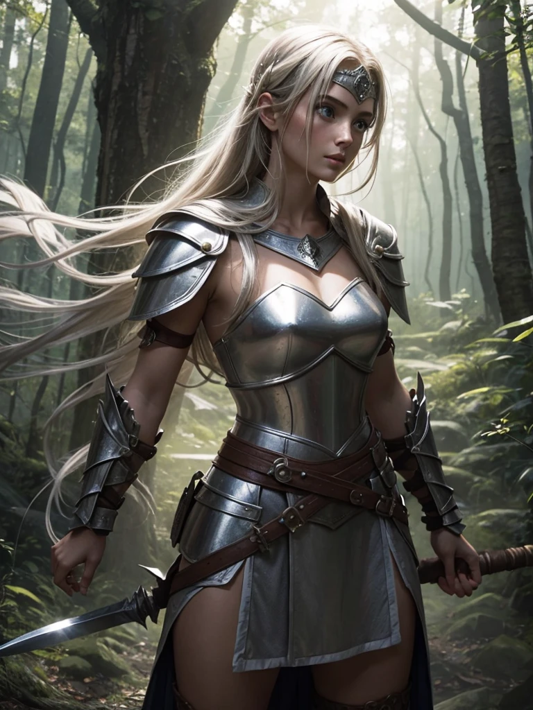 Magical lightly-clad warrior