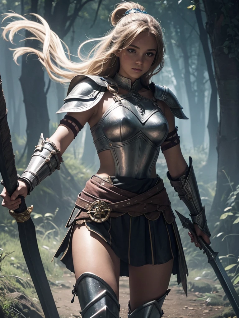 Magical lightly-clad warrior