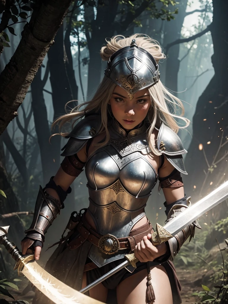 Magical lightly-clad warrior
