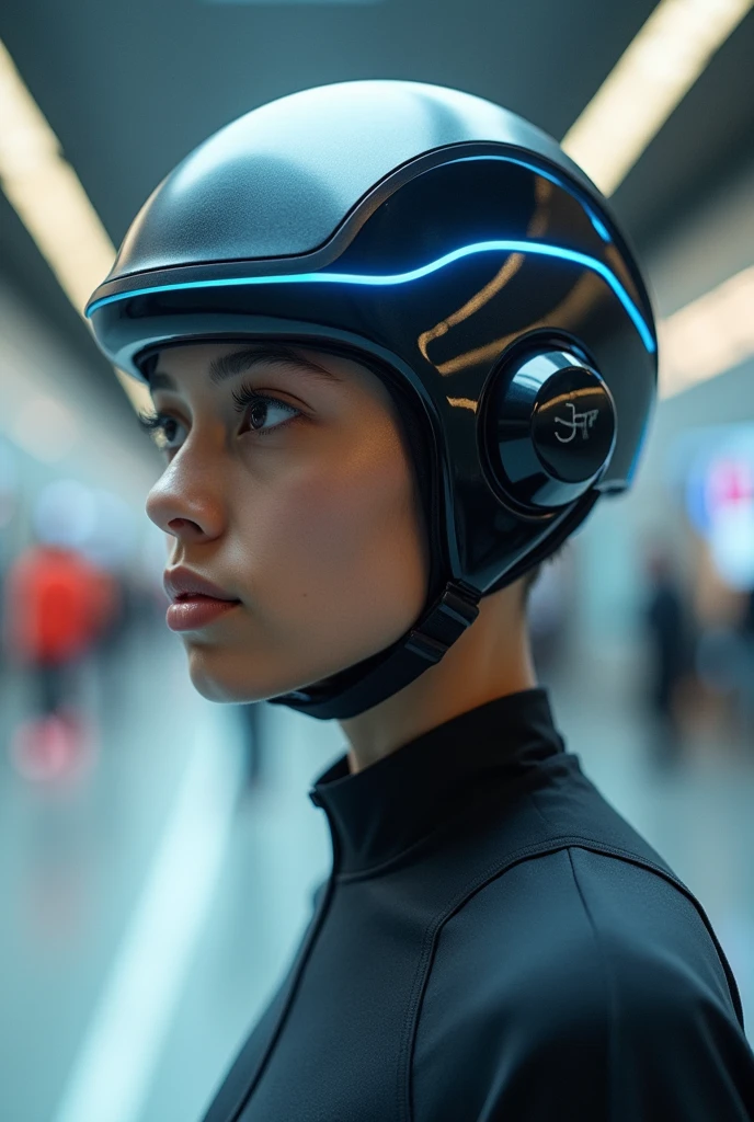 Lightweight helmet resembling a headband