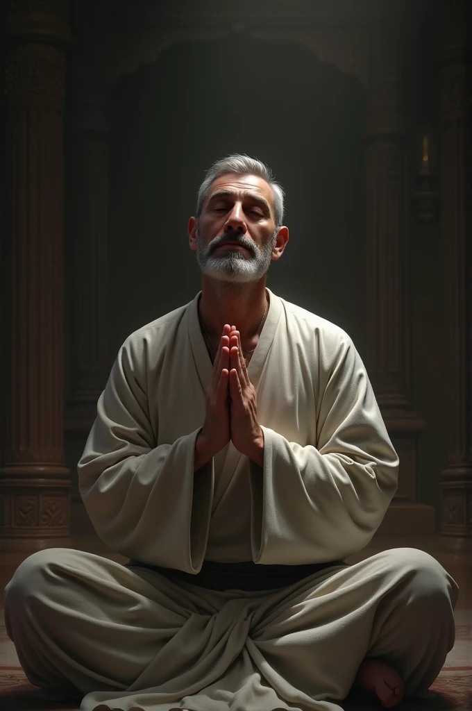 man praying
