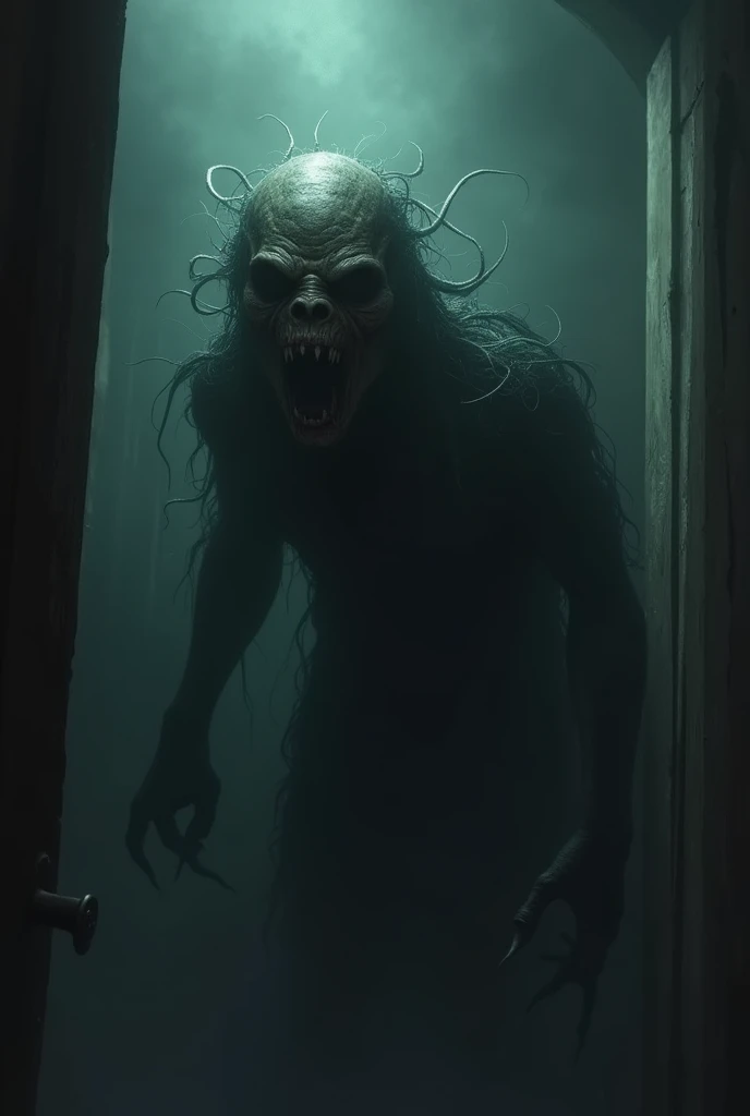 creates a very scary image, that doesn't let me sleep at night and I feel like it's there watching me