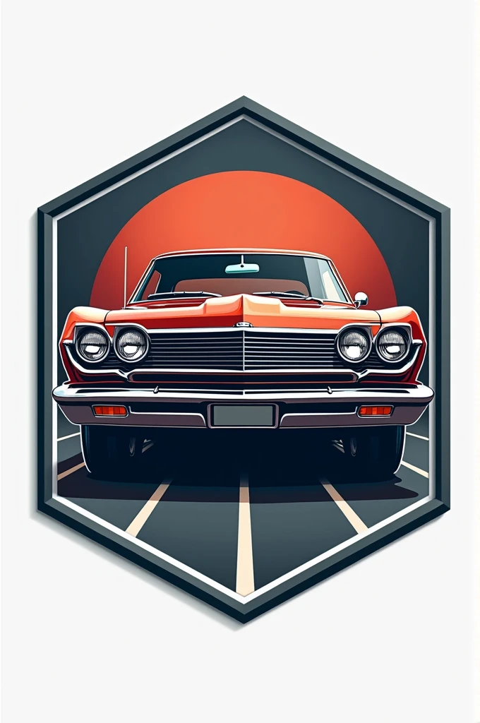 Design a logo for an auto repair shop with a car in the middle