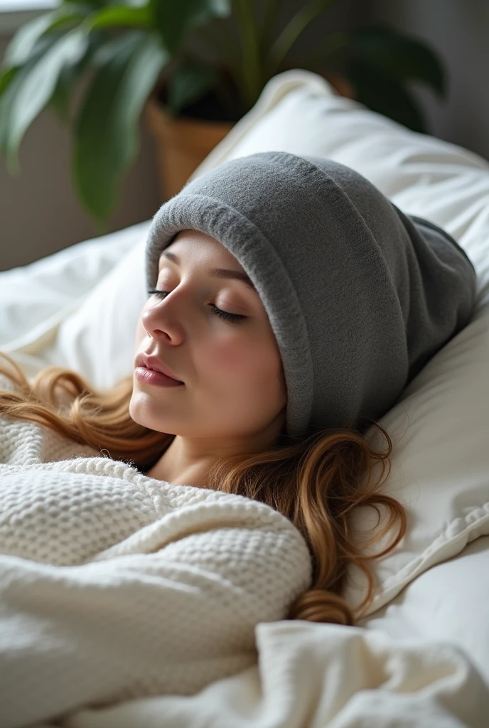 LnF "helmet" that looks like a band, made of cloth, moderno, Comfortable, with smooth and soft exterior, made for sleeping 
