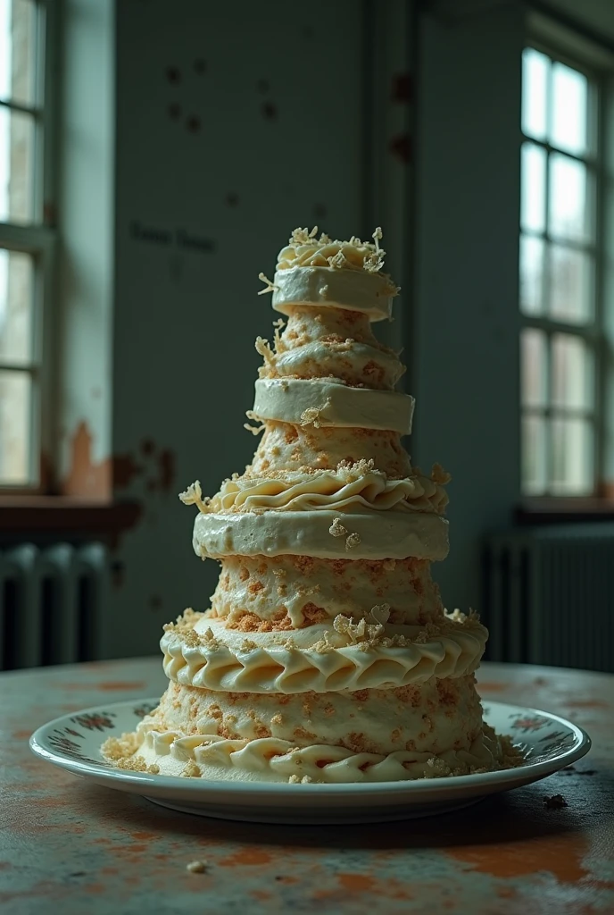 Create a roll cake with a straitjacket in the asylum