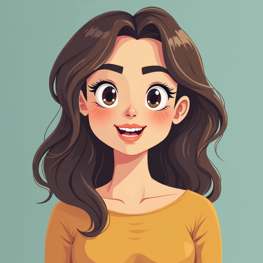 Woman, fat, thin eyebrows, Simple Background,