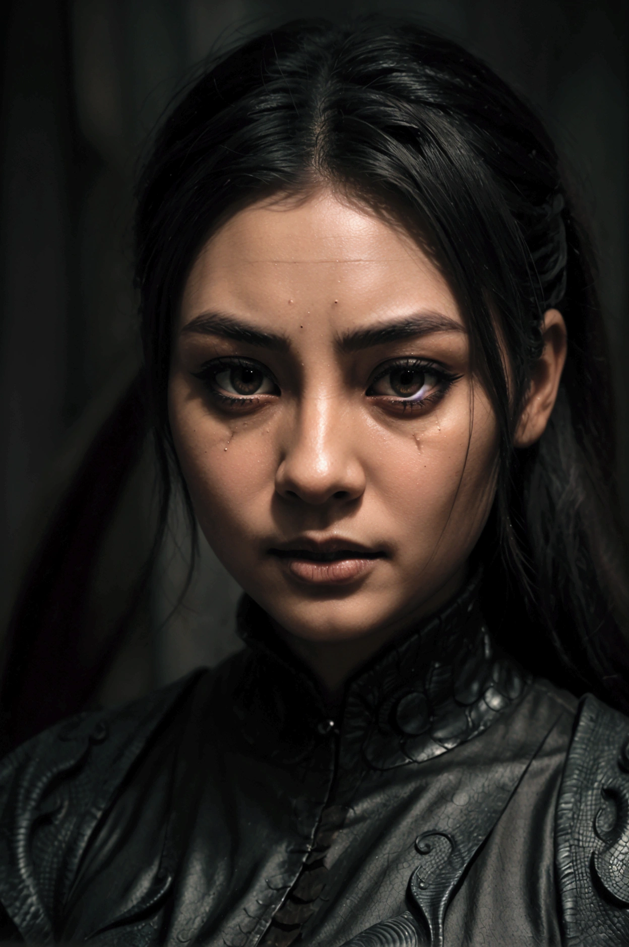 Dragons eye, close view, shyni eyes, mystic, dark ambience, intricated , cinematic
