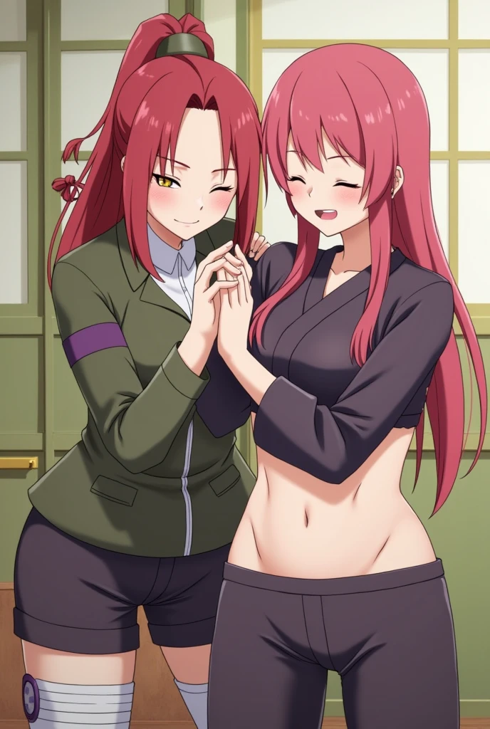 sakura from naruto and furina from genshin impact masturbating