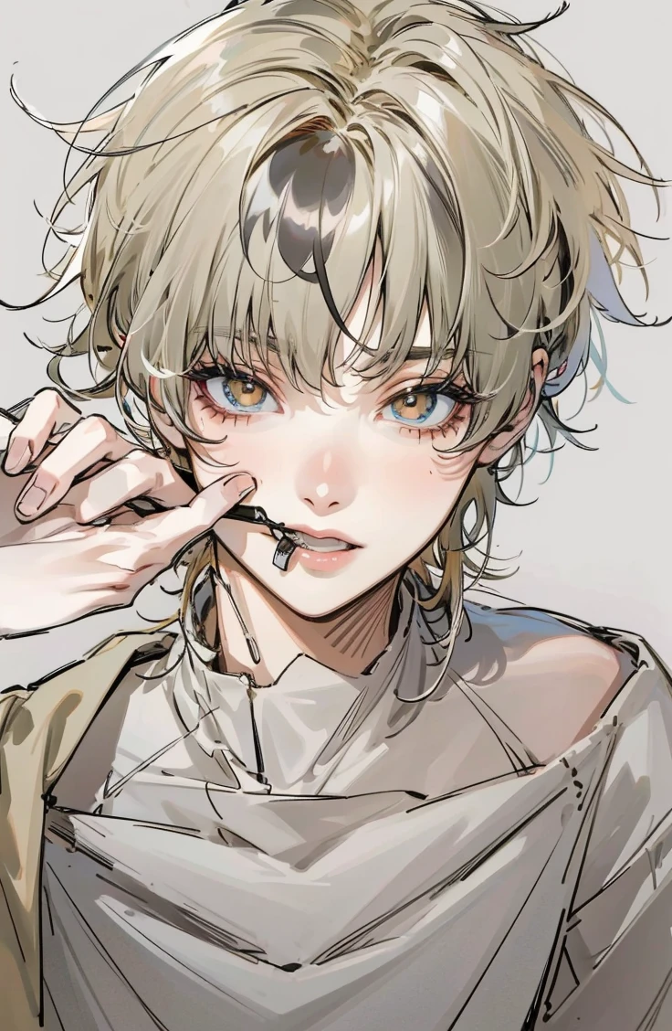 Change the hair color to black (Black) black hair black hair BLACK , hazel eyes 
