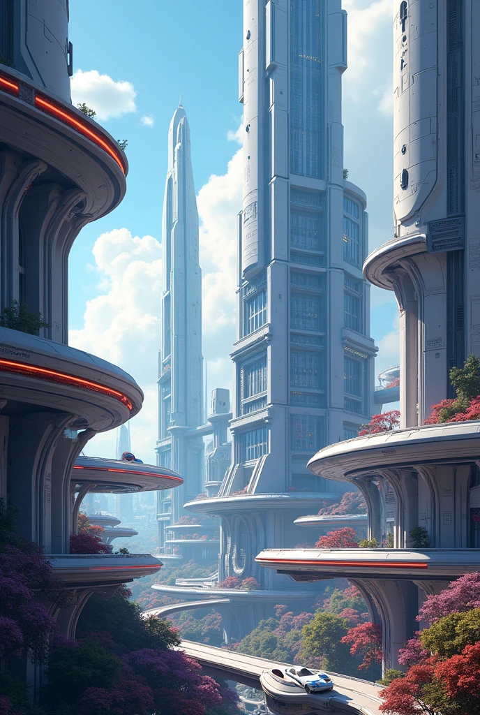 I want to create a mural that expresses futuristic architecture