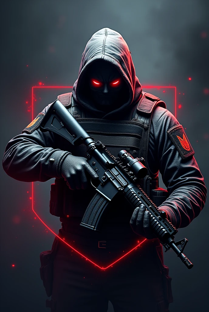 Deadly gaming logo like epic with gun
Ones more