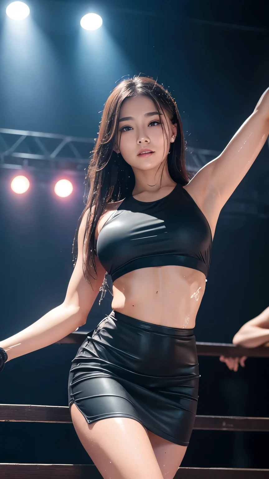 Three women dressed in black stand in the rain, glossy from rain, Soaked, dancing in the rain, rain!!!!, cindy avelino, Drenched Body, Wearing sweat,Dirty, rained, wash off in the rain, rained!, Performing on stage, Wet look, Execution, flesh body ) Wet, strong rain night, profuse sweat, dilraba dilmurat