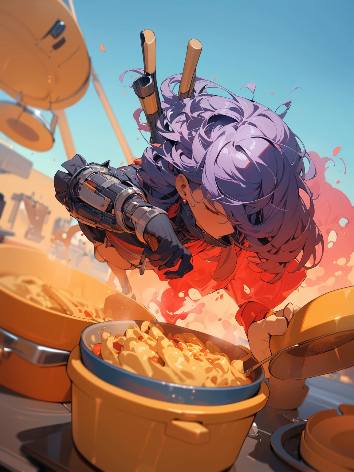 ((best quality)) , ((masterpiece)) , (detailed),Cooking