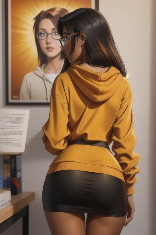 (Masterpiece, Best Quality, hight resolution, High Resolution:1.2), Extremely detailed, Realistic, intricate details, Azula, 独奏, Shy, blusher, freckles, Wearing a sweatshirt, panty, highleg panty, Standing, (Cinematic lighting, Sunlight, volumetric), Indoors, Window, looking a viewer, pubic hair, without underwear.