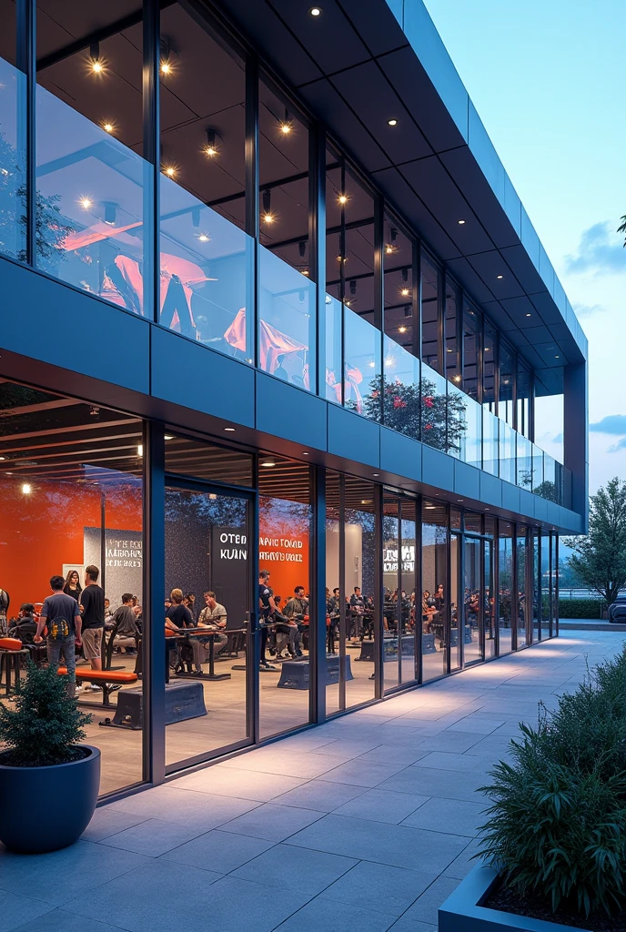 gym that can be seen from the outside