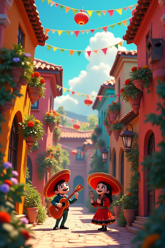 Can you generate images of animated Mexican elements?