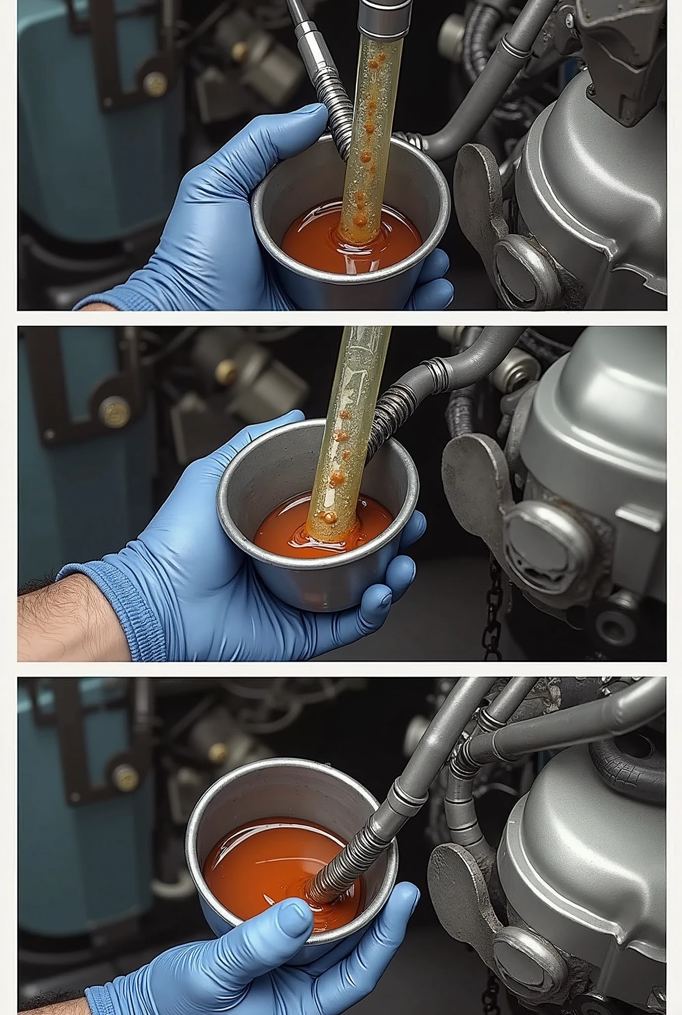 Draining the Power Steering Fluid
