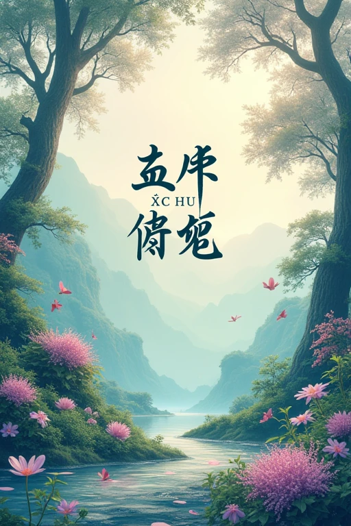 Create a beautiful phone wallpaper with the hidden characters 'ĐỨC HUY'