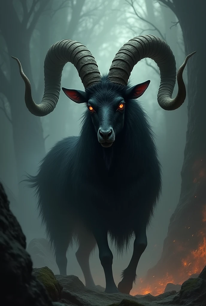 Mr,Bode,Bode preto,Bode , antler, Devil