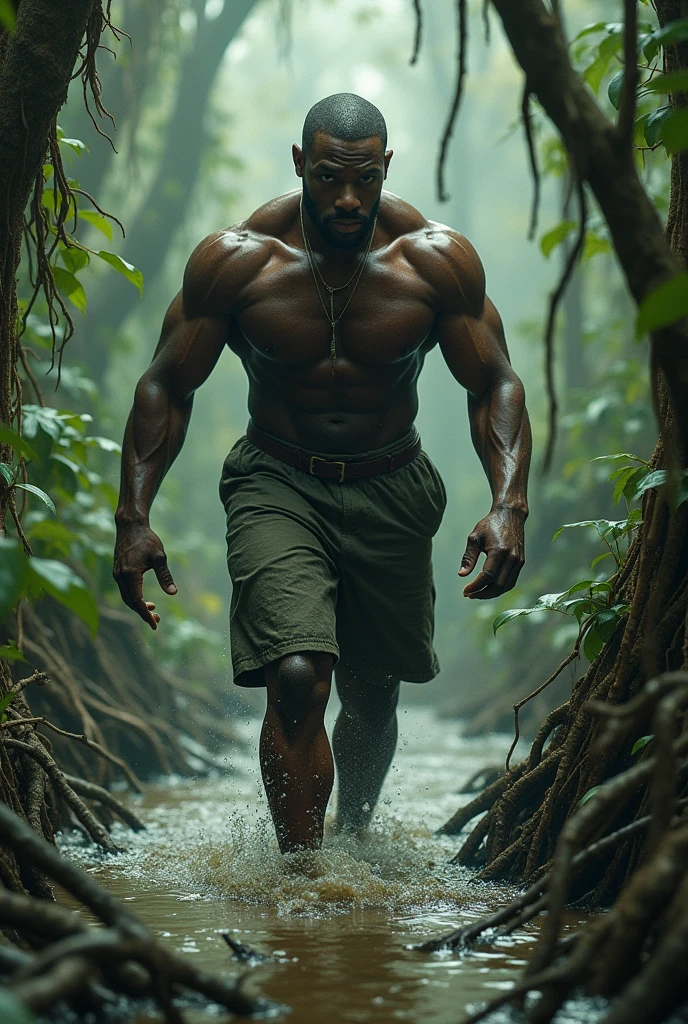 A black male,muscular,Trapped in the swamp,Faced with a series of difficulties and challenges。He felt the sliminess and slipperiness of the swamp,Makes every step difficult。His muscle strength became his advantage,Allowing him to keep balance on muddy ground,Avoid getting stuck in a deeper quagmire。
However,Obstacles in a swamp are not just muddy ground.。He also has to face dense water plants and branches,These obstacles made his progress more difficult.。He had to tread carefully through these obstacles.,To avoid getting entangled or stabbed。
in a swamp,Black men need to stay calm and patient。He knows,Being too impatient or careless can lead to greater difficulties.。He uses his muscle strength and flexibility,Carefully search for stable ground,To ensure your。
over time,Black men gradually adapted to the swamp environment。He learned how to use trees and rocks in the swamp to help him navigate difficult terrain.。He discovered some hidden paths and stable ground,This made his progress smoothenally,Black men successfully emerged from the swamp。He felt the joy and sense of accomplishment of victory.,Because he overcame the difficulties,Demonstrated courage and perseverance。This experience made him stronger.,And taught him the importance of staying calm and looking for。