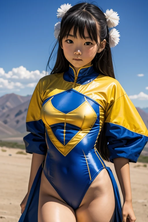 Girl, Mongolian, 13, Leotard