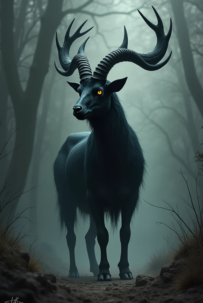 Mr,Bode,Bode preto,Bode , antler, Devil, androgen, snake eyes