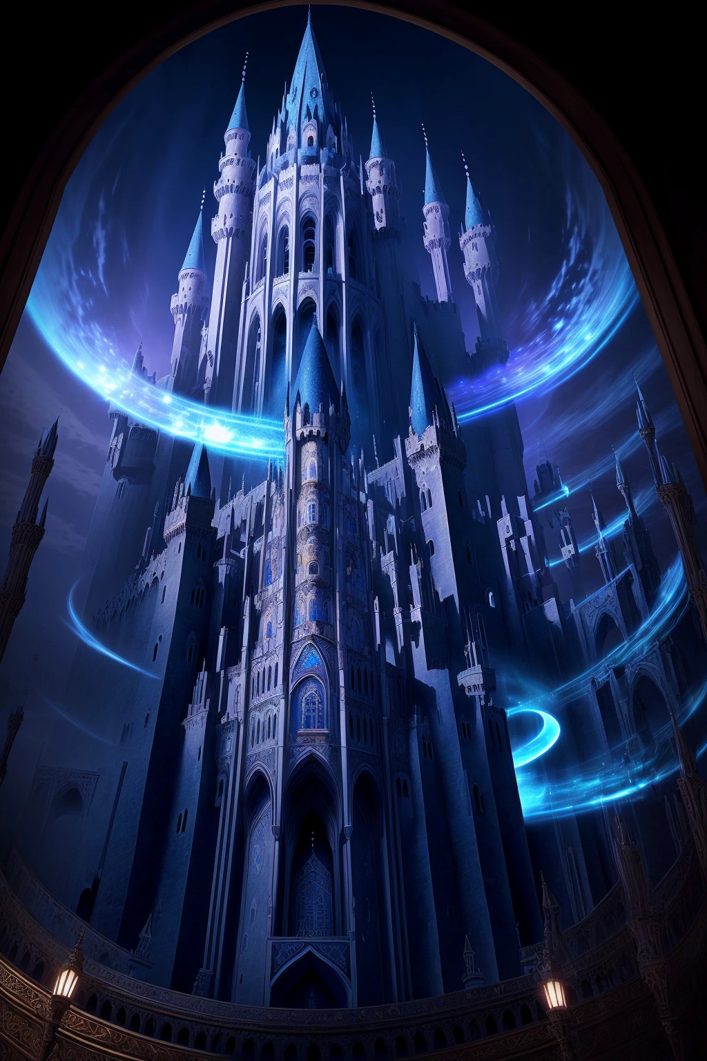 Alafud image display,A magical castle,A magic circle