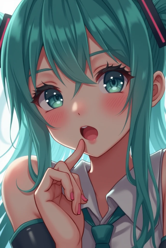 ((best photo quality))(4k)(sex)I want you to make a picture of Miku who is opening her vagina with her fingers and her whole pussy is visible