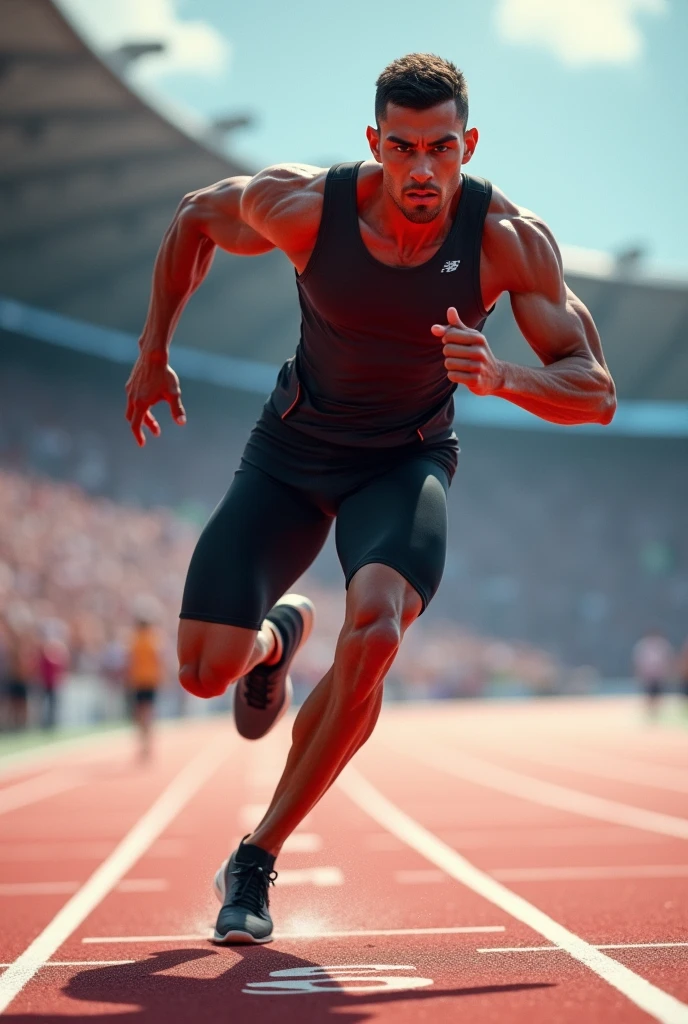 I as an elite runner in a race