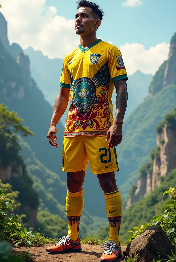 Unique Ecuador themed soccer uniform