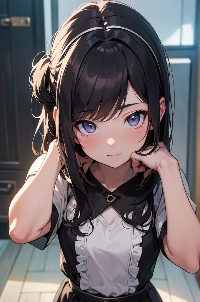 1girl, , UHD, retina, masterpiece, ccurate, anatomically correct, textured skin, super detail, high details, high quality, award winning, best quality, highres, HD, 4K,(anime,8k,masterpiece, top quality, best quality,beautiful and aesthetic:1.2,professional illustrasion:1.1,ultra detail:1.3,perfect lighting),extremely detailed,highest detailed,incredibly absurdres,highres,ultra detailed,intricate:1.6, cute pose