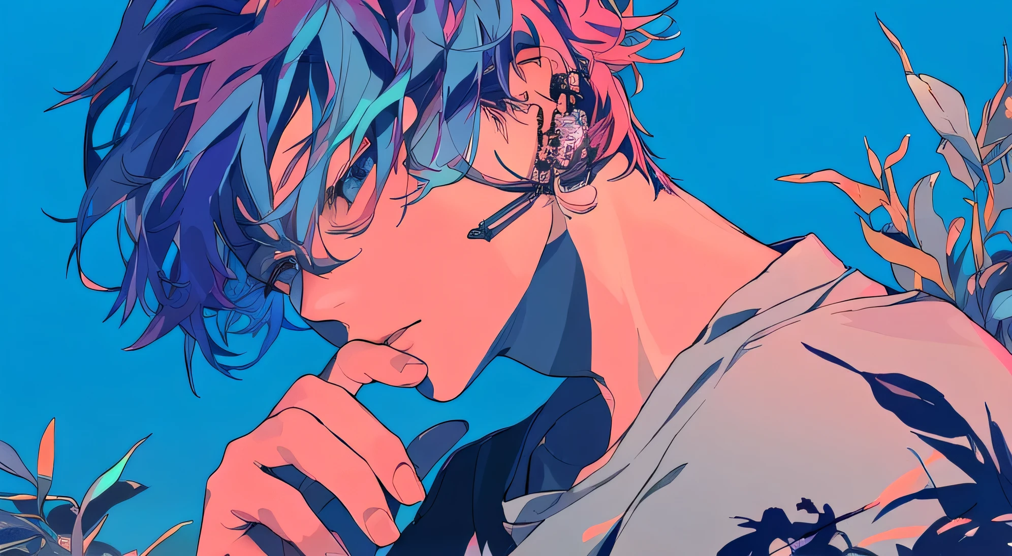 Highest quality、Masterpiece、Rainbow colors、colorful
