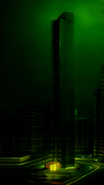 (masterpiece, best quality:1.2), a big futuristic laboratory building infernal background