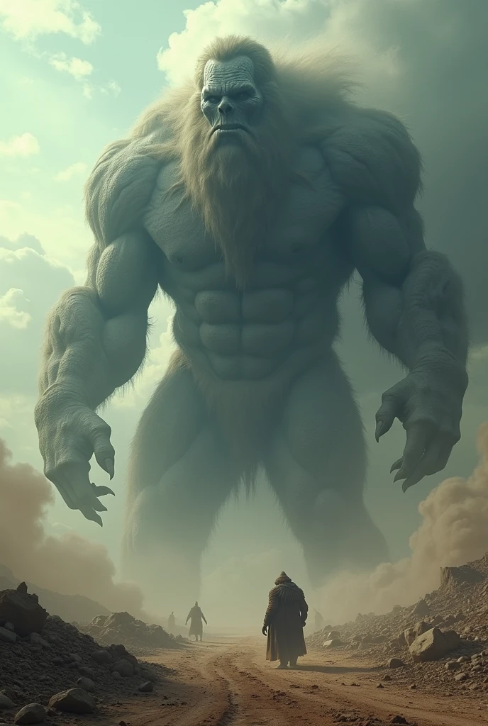 The number of colossal titans crushing the world is like the sand of the sea.