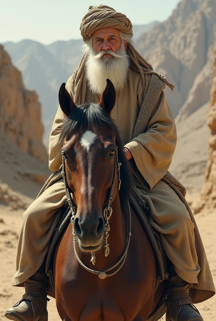 Old man darvish 1900 and horse