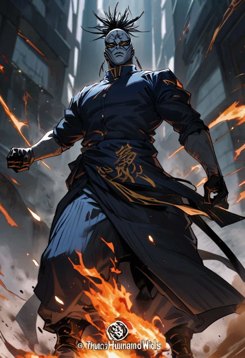 JUJUTSU KAİSEN, The humanoid wields a humane fire