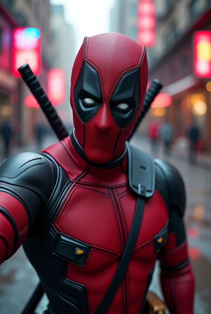 selfie with deadpool
