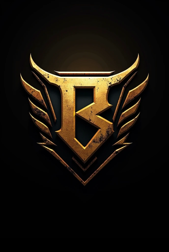 A logo for a WWE technical wrestler named Bryan Dragunov using black and gold colors
