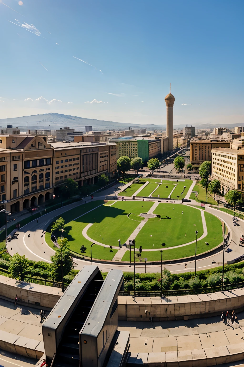 yerevan elliptical republic square