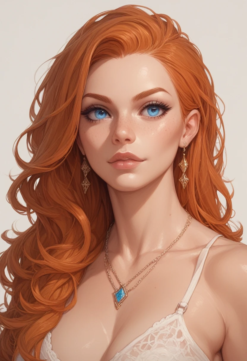 ginger blue eyes girl 