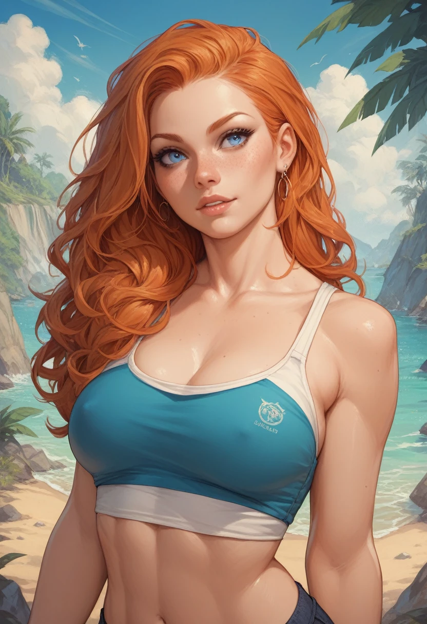ginger blue eyes girl