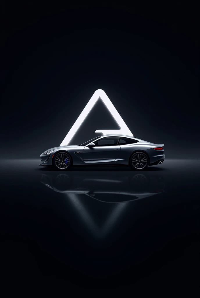 A car sales logo that has the initials “A” and “C” with cars in the image and a dark background