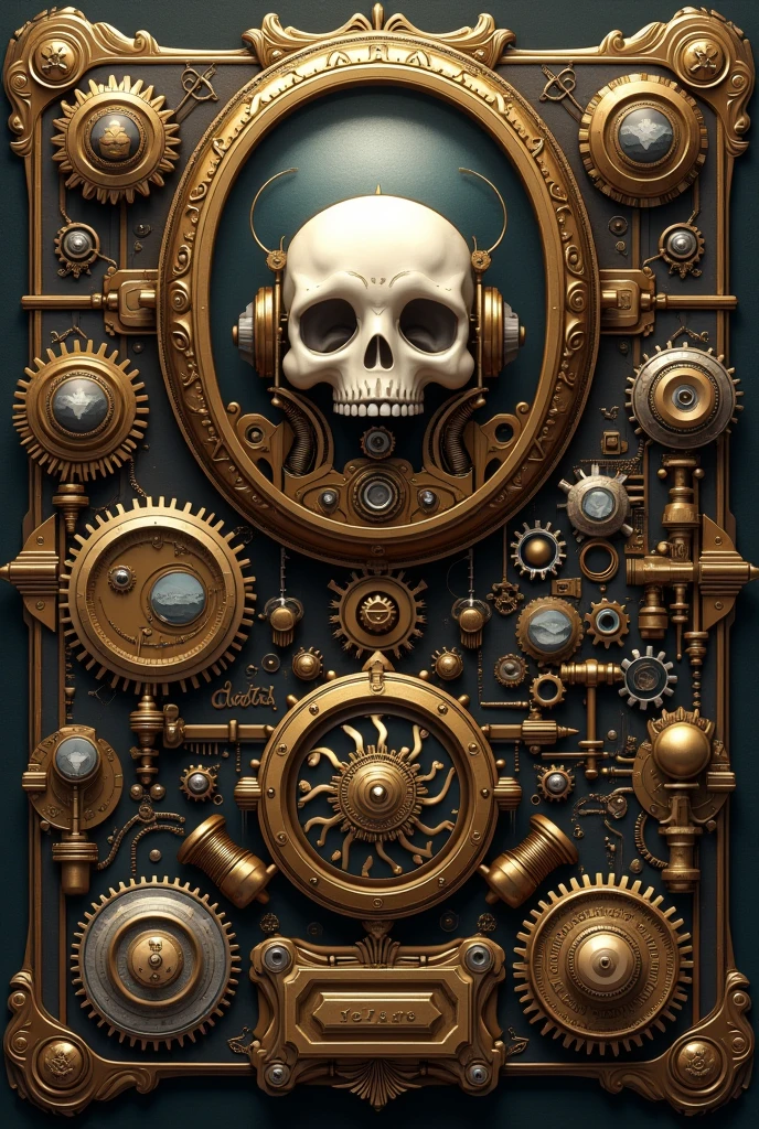 Steampunk screen interface