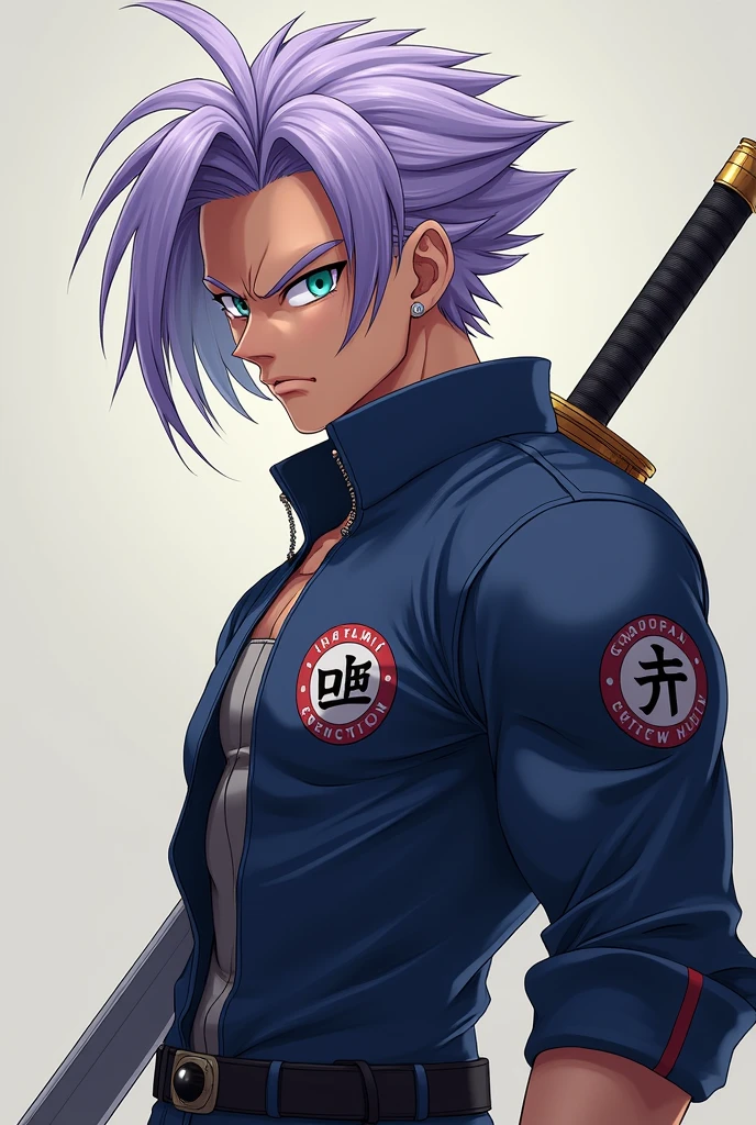 create a realistic Trunks 4k front