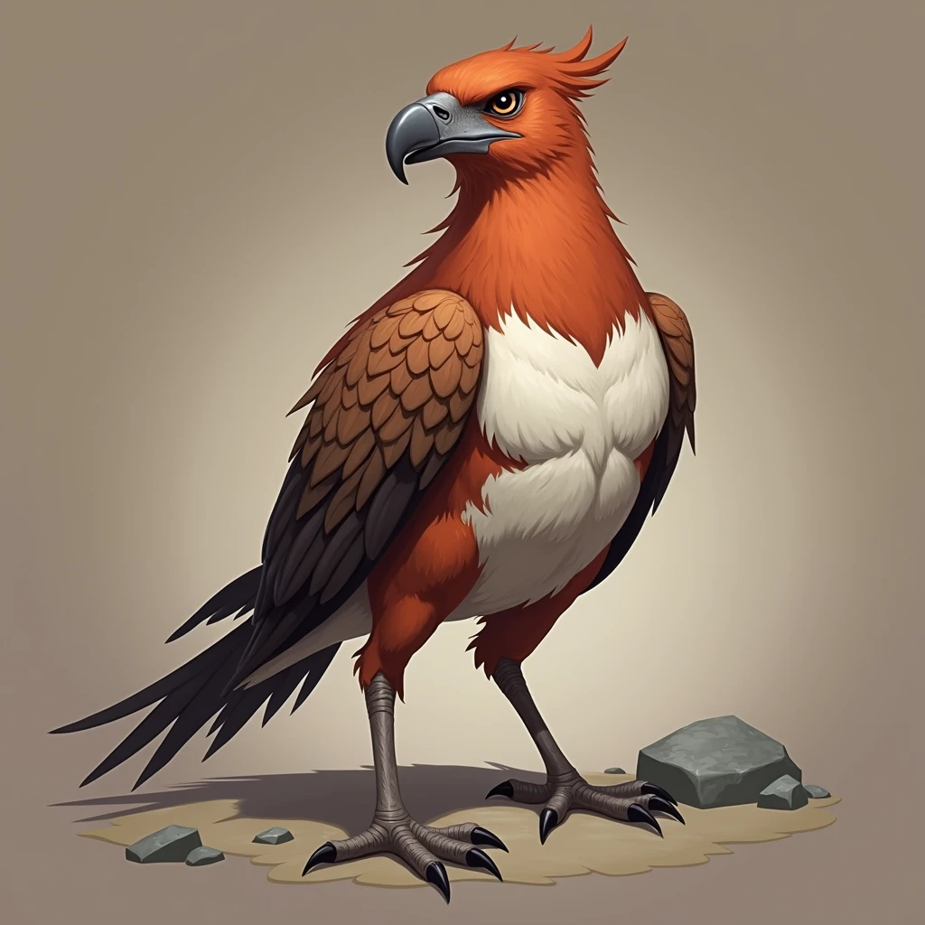 Make the bird more fierce and muscular