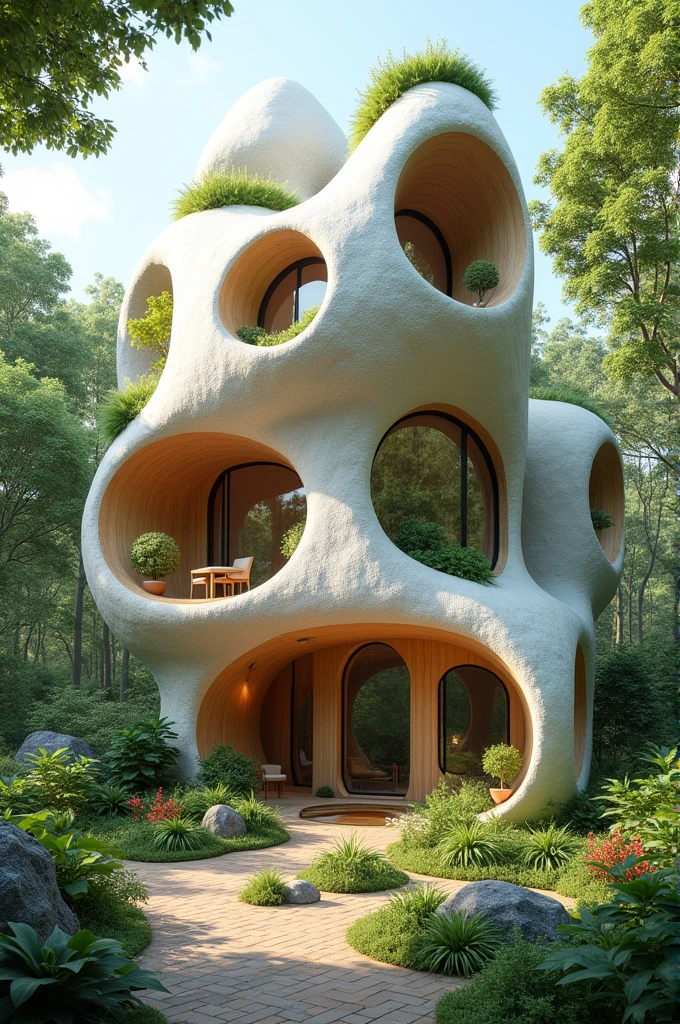 Create a house in a creative way and that is functional