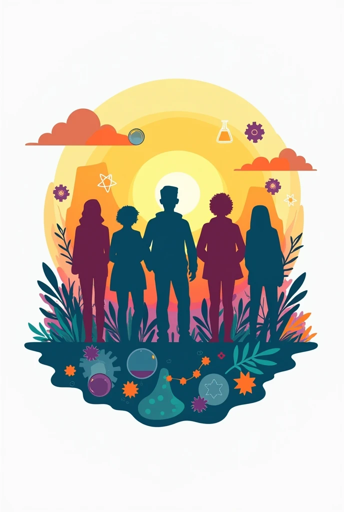 create a logo for a club that empower community through science teaching