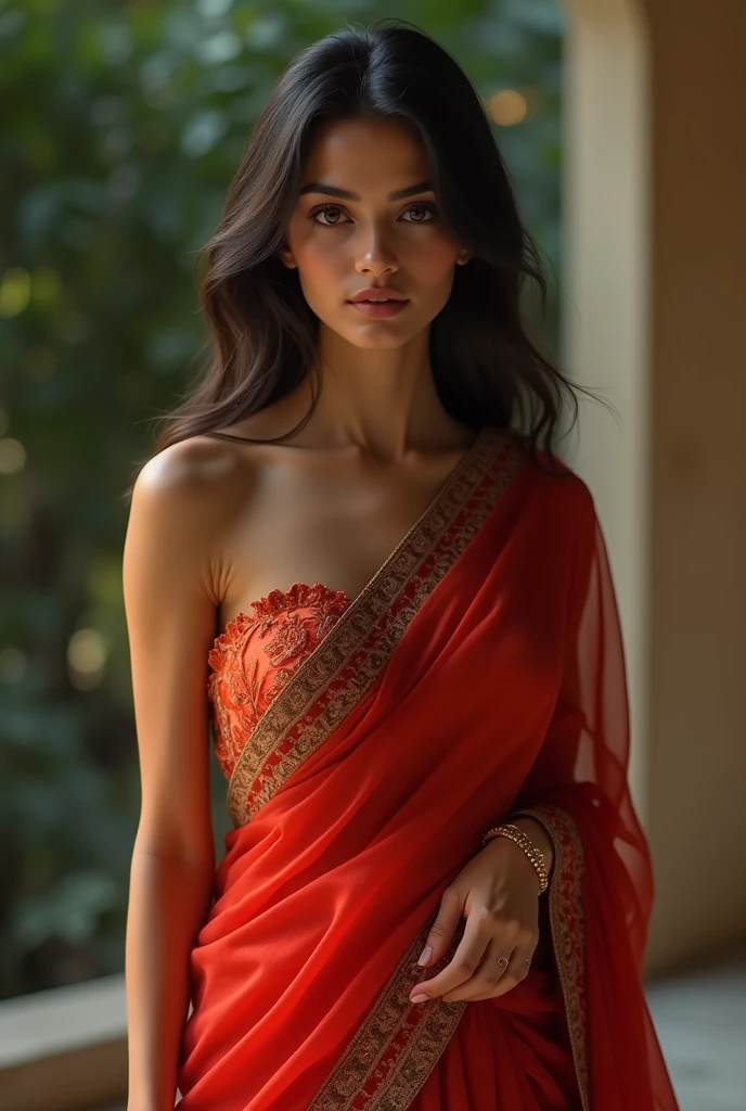 A sexy indian girl in saree