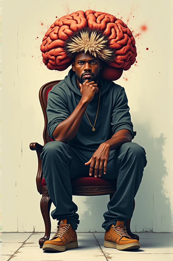 man brain head hiphop Sit on chair
Sign Skyrios letter
